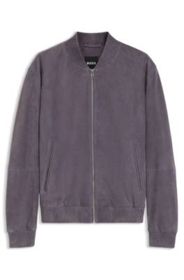 Regular-fit jacket in suede 1