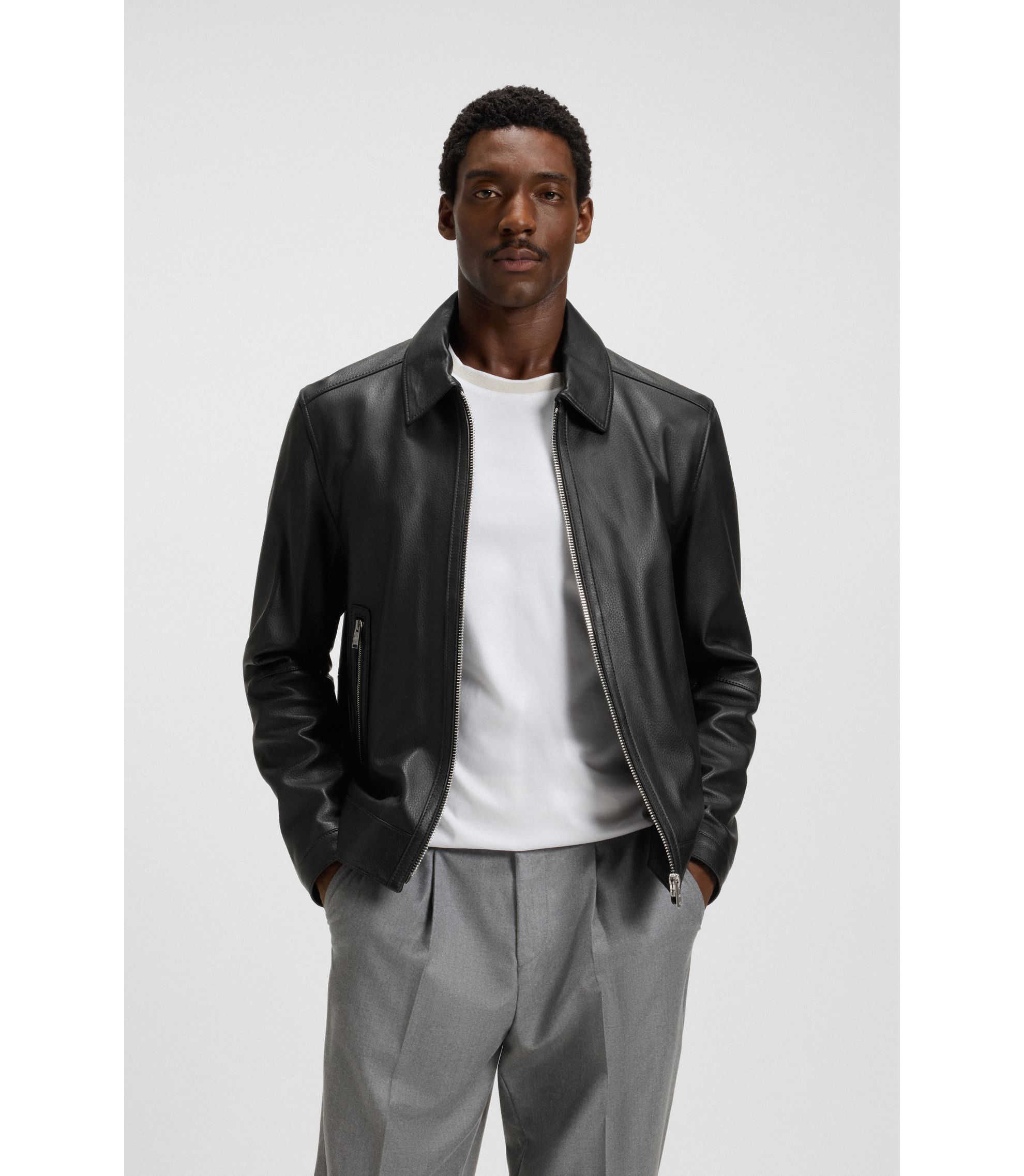 878 美品 HUGO BOSS ラムレザー ダブルライダースジャケット S〜M Amazon | [Hugo Boss] (ヒューゴボス) ラムレザー フルジップ