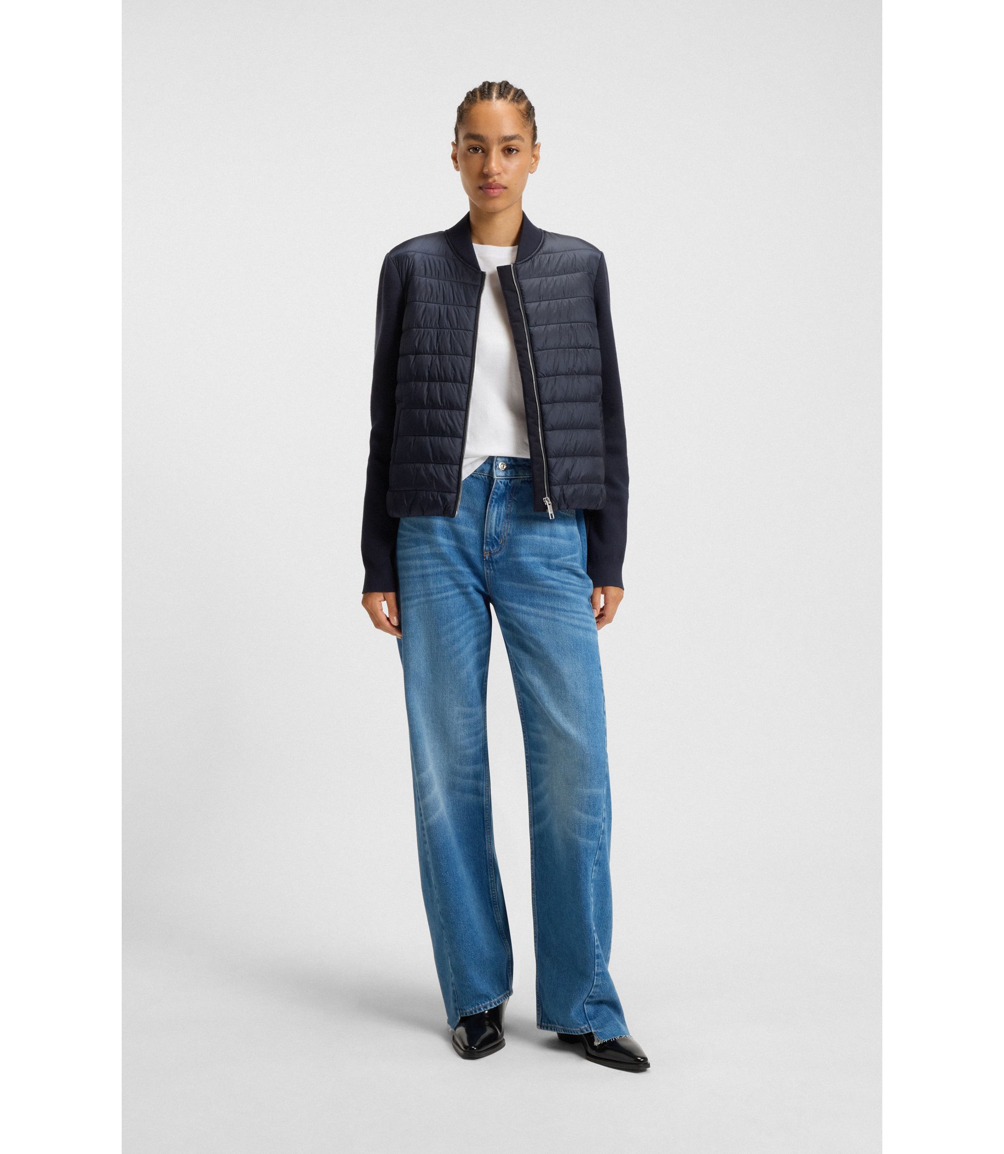 マミBOSS フード付きニットジャケット hbeu50543236_404_300?wid=1980&