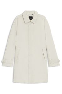 GORE-TEX® water-repellent coat with concealed closure, White