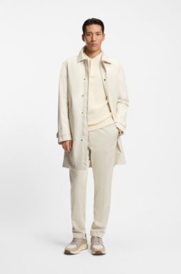 Wasserabweisender GORE-TEX&reg; Mantel mit verdecktem Rei&szlig;verschluss, Wei&szlig;