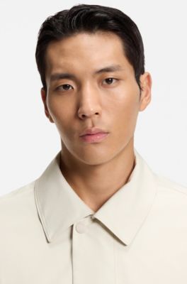 Wasserabweisender GORE-TEX&reg; Mantel mit verdecktem Rei&szlig;verschluss, Wei&szlig;