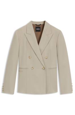Slim-fit blazer in virgin-wool twill 1