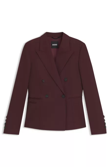 Slim-Fit Blazer aus Schurwoll-Twill