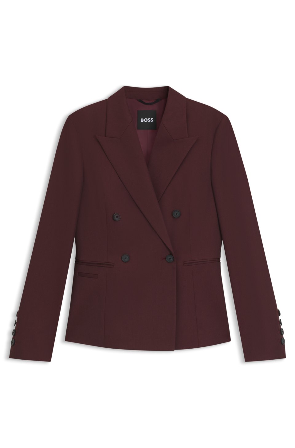 Slim-fit blazer in virgin-wool twill