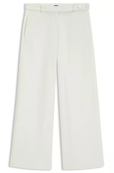 Relaxed-fit trousers in cotton canvas
