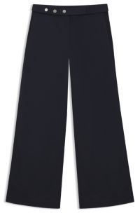 Relaxed-fit trousers in cotton canvas, Dark Blue
