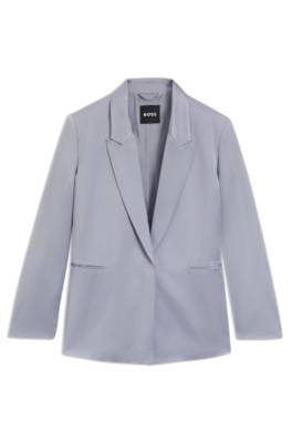Relaxed-fit blazer in sateen 1