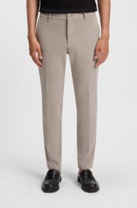 Pantalon Modern en twill de coton stretch, Beige
