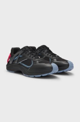HUGO x RB hybrid trainers with heel spoiler, Black