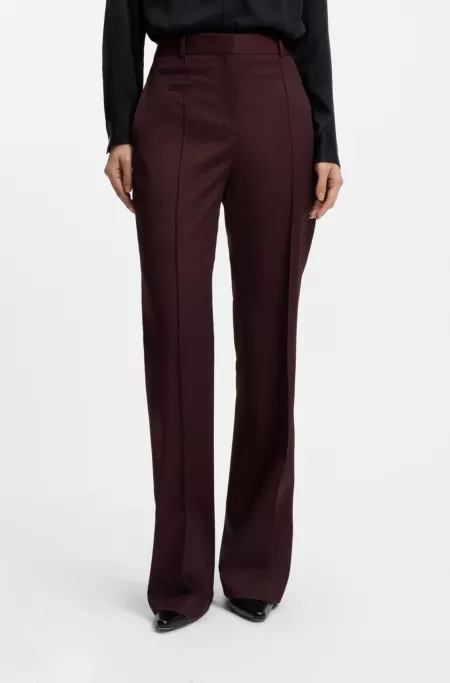 Pantalon Regular en twill de laine vierge