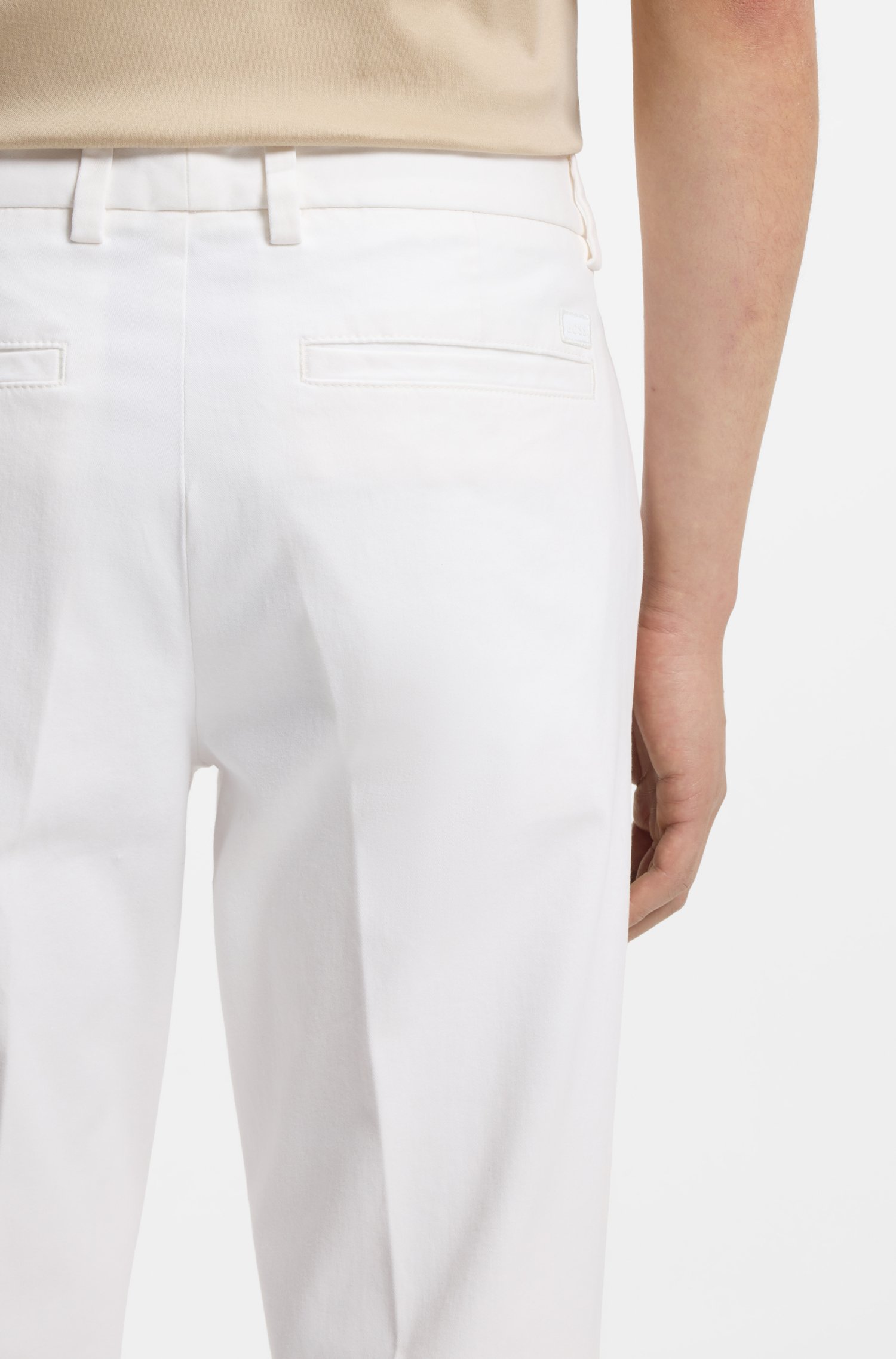 Boss Slim-fit gabardine trousers byxor herr – bild 3
