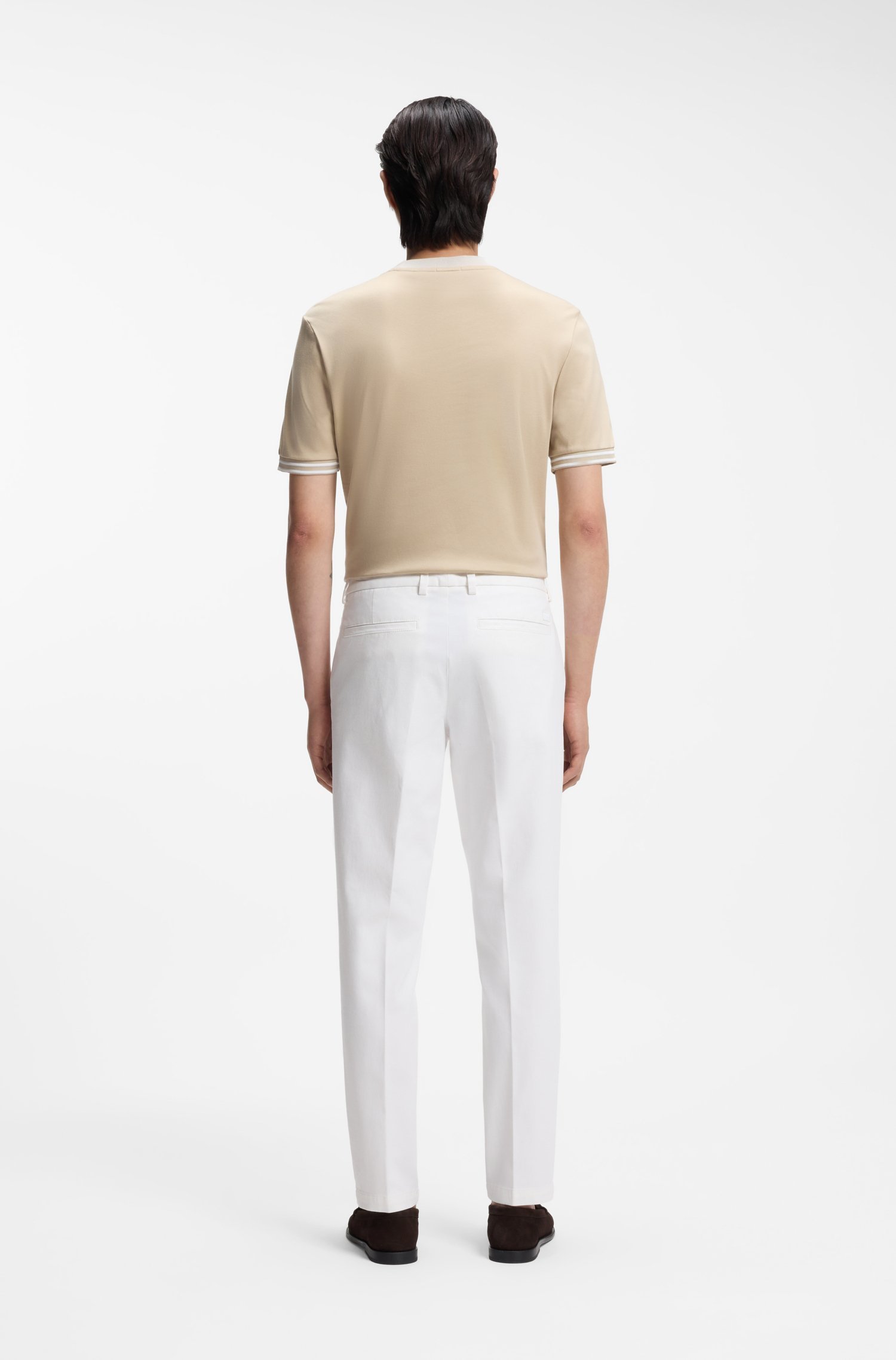 Boss Slim-fit gabardine trousers byxor herr – bild 2