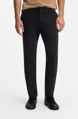 Slim-fit trousers , Black