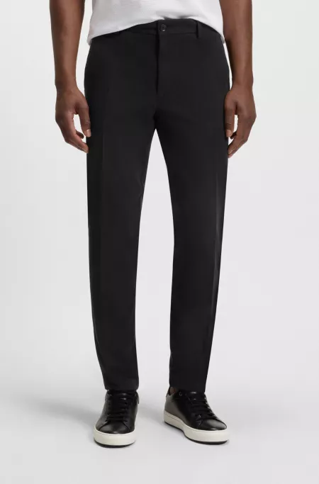 Pantalon Slim en coton stretch structuré