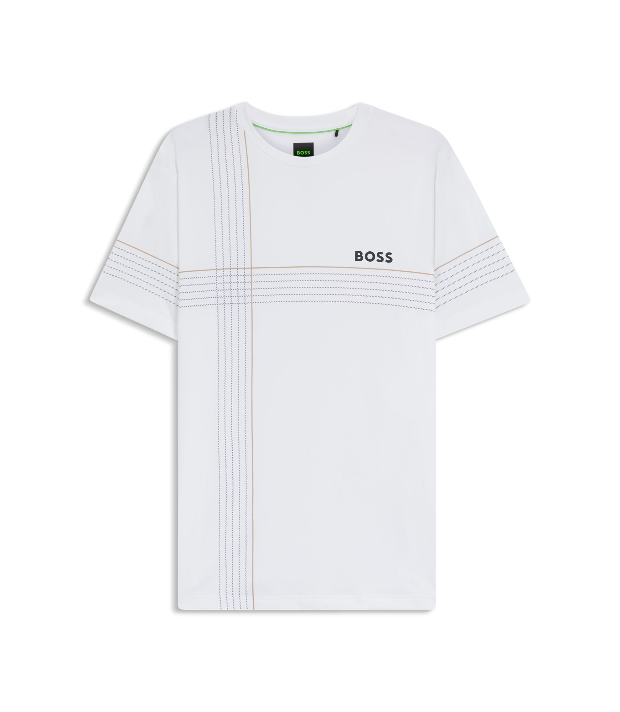 BOSS - Active stretch-jersey slim-fit T-shirt with moisture