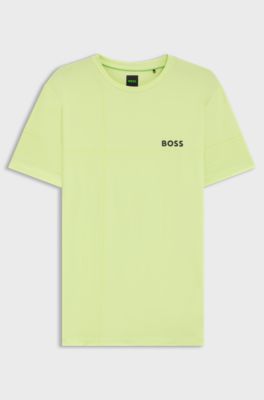 Active stretch-jersey slim-fit T-shirt with moisture management, Light Green