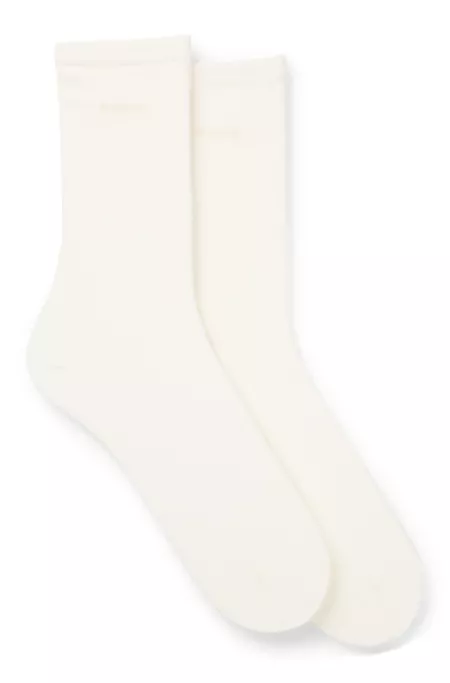 Two-pack of regular-length socks with logos