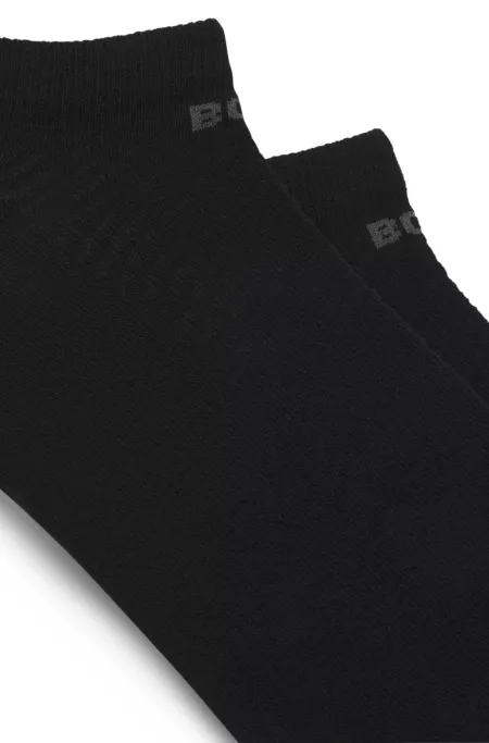 Two-pack of ankle-length socks with logo details