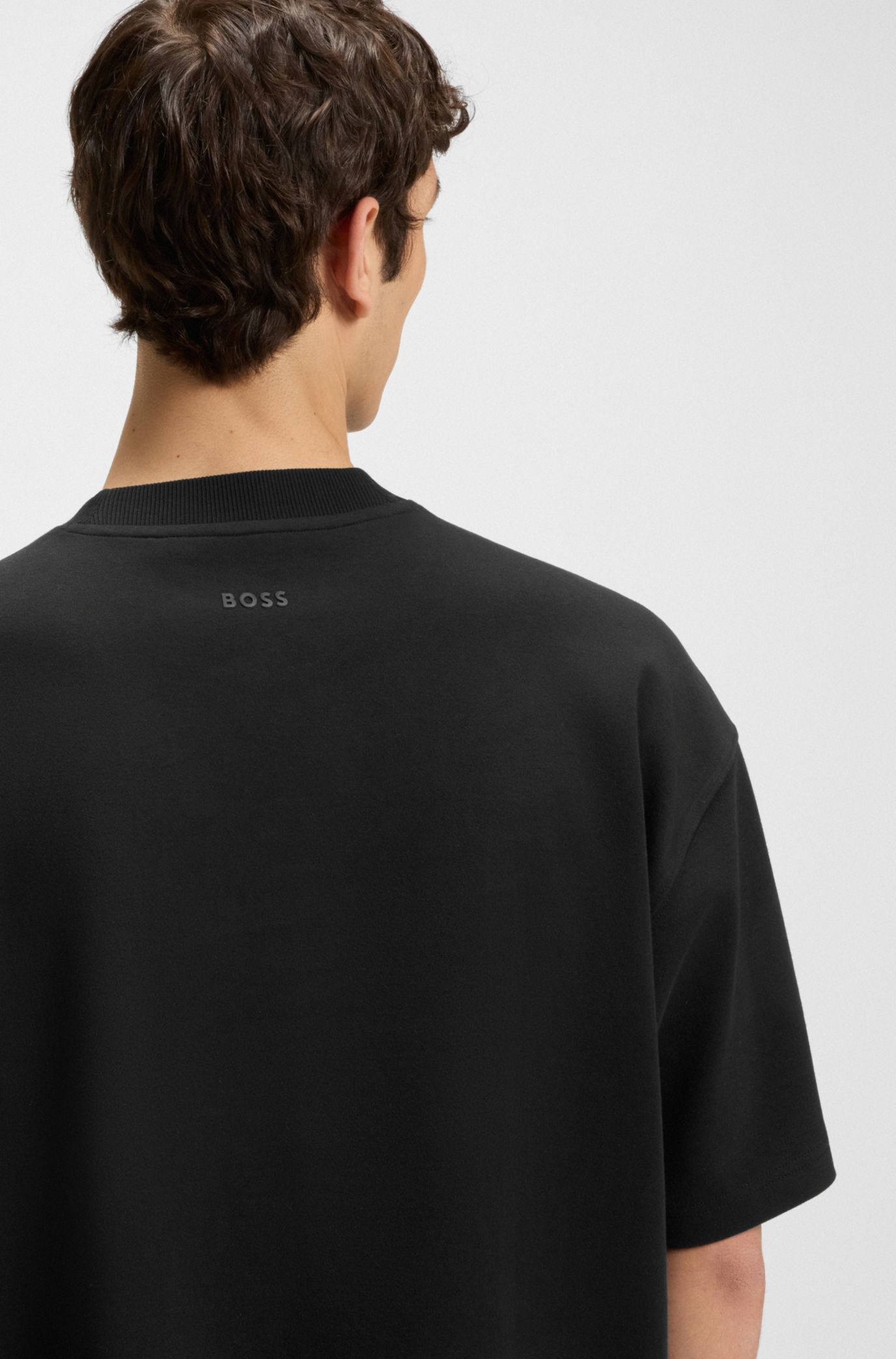 BOSS - オーバーサイズフィットTシャツ ストレッチコットン