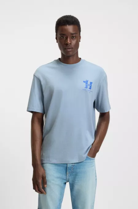 T-shirt en jersey de coton à motifs variés