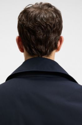 Water-repellent bomber jacket with detachable liner, Dark Blue