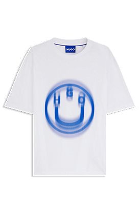 T-shirt unisexe à logo imprimé flouté