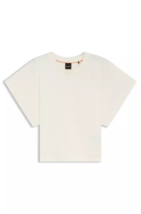Cotton T-shirt with wide sleeves