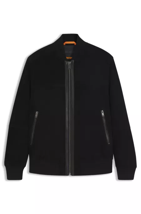 Regular-fit jacket in suede