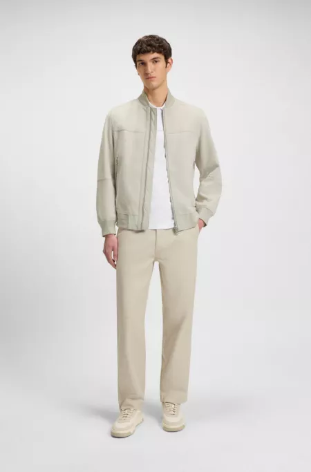 Regular-fit jacket in suede