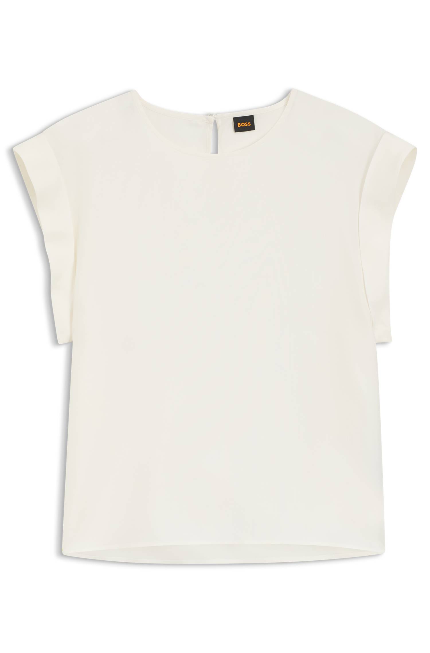 Boss Regular-fit blouse with rear keyhole closure skjortor & blusar dam – bild 4