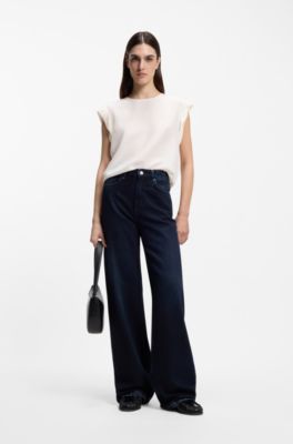 Regular-Fit Bluse mit Schl&uuml;sselloch-Detail auf der R&uuml;ckseite, Natur