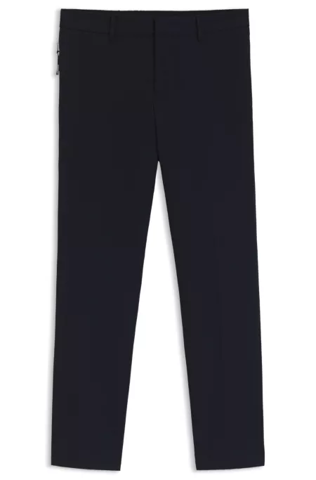 Packable slim-fit trousers in performance-stretch fabric