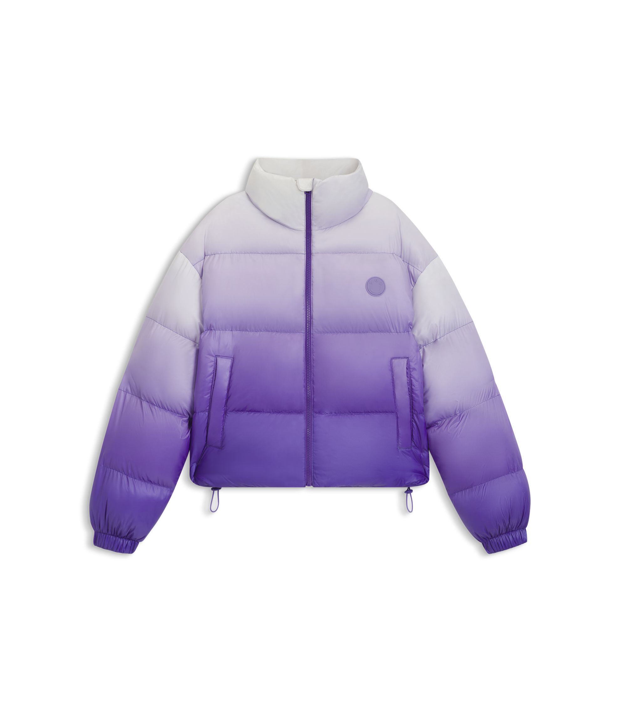 HUGO - Bubble padded jacket with ombré print - Purple