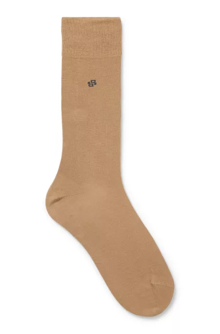 Three-pack of regular-length socks in a cotton blend