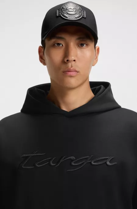 Porsche x BOSS cotton-blend hoodie with Targa logo