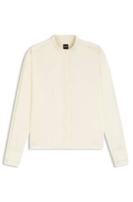 Regular-fit blouse in cotton poplin with concealed placket 1