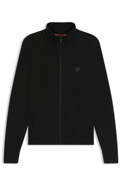 Knitted jacket in cotton and cashmere
