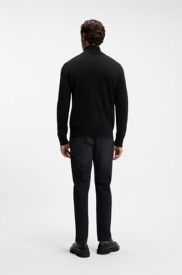 Veste en maille de coton et de cachemire, Noir