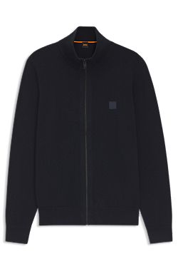 Knitted jacket in cotton and cashmere