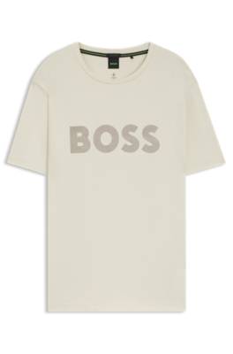 Pima-cotton T-shirt with gloss logo 1