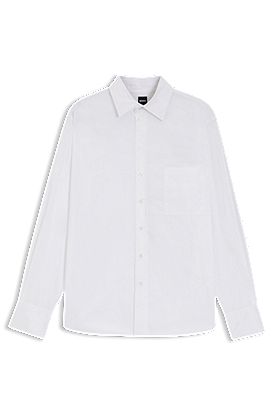 Oversized-fit blouse in cotton