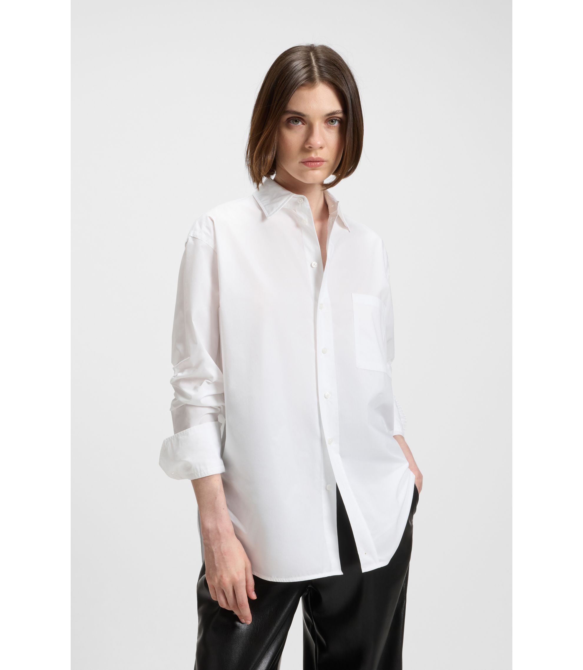 Oversized Bluse aus Baumwolle
