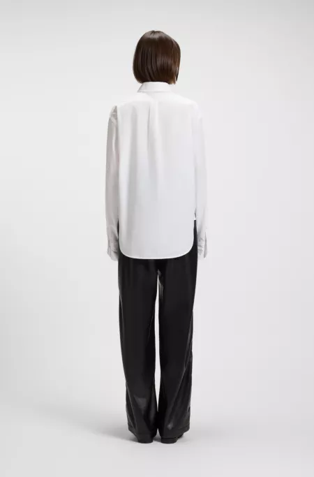 Oversized-fit blouse in cotton