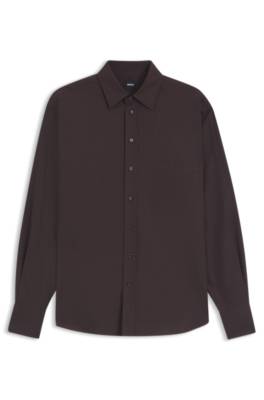 Boss Oversized-fit blouse in cotton blusar dam – bild 4