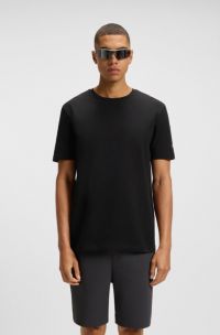 Two-pack of cotton T-shirts with logos, White / Black