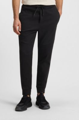 Trainingsbroek van een katoenmix met Double B-monogram, Zwart
