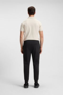 Trainingsbroek van een katoenmix met Double B-monogram, Zwart