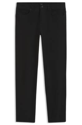 Boss Delaware slim-fit trousers in stretch-cotton gabardine chinos herr – bild 4