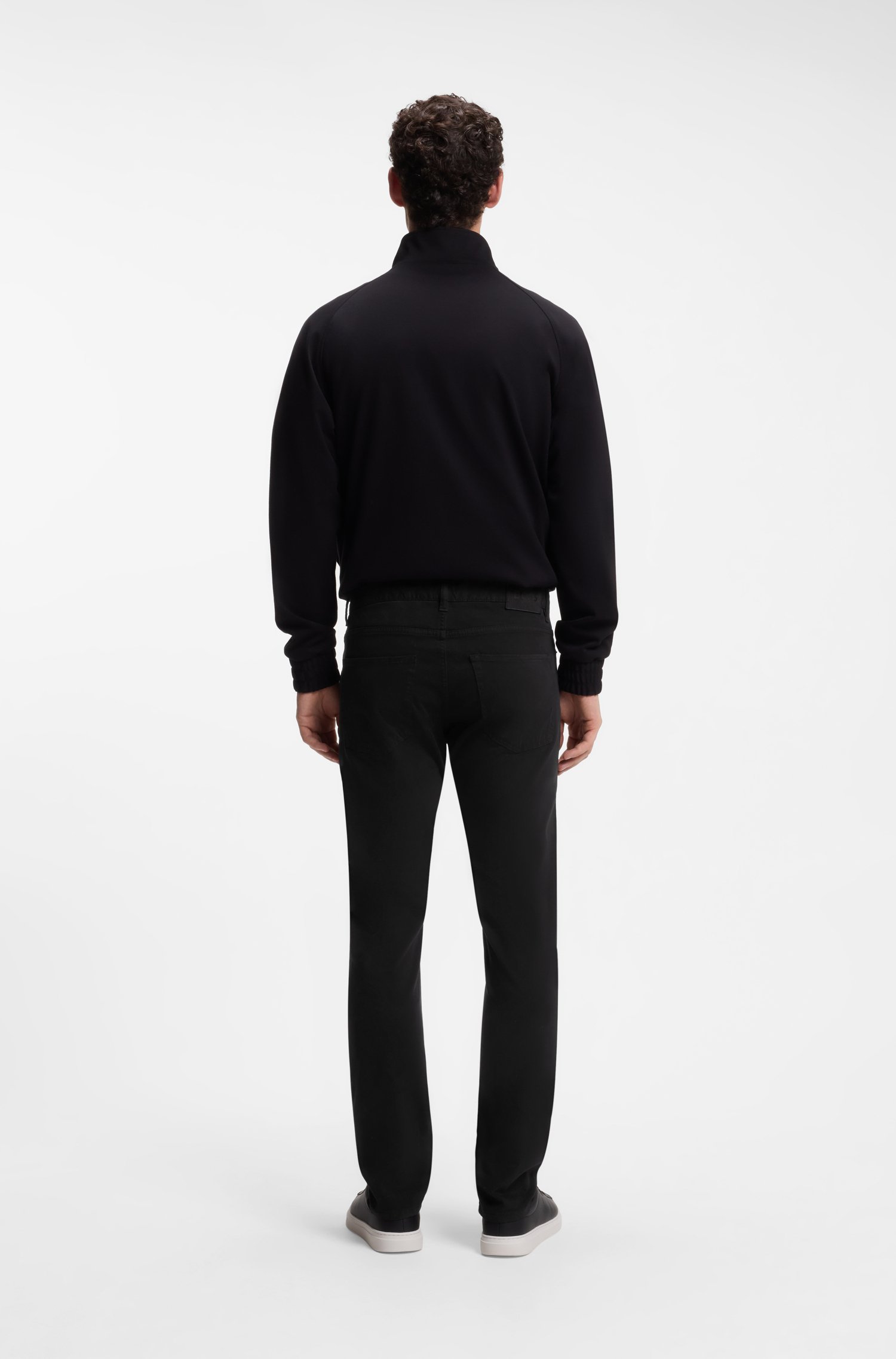 Boss Delaware slim-fit trousers in stretch-cotton gabardine byxor herr – bild 2